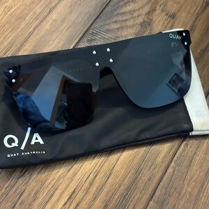 Quay Australia Black Studded Sunglasses